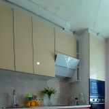 Кухня прямая с фасадами лакокраска